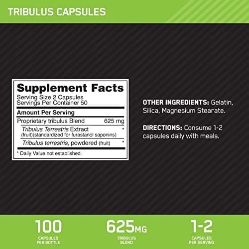 Optimum Nutrition Tribulus 625 Mg (100 Caps)